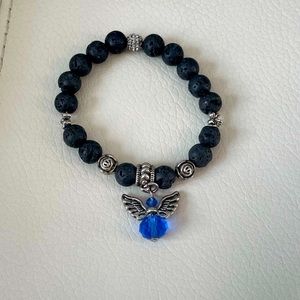 π 2/$50 π Blue Angel Lava Bead Bracelet